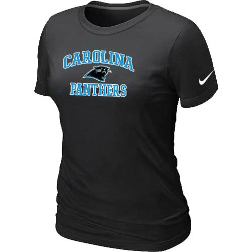 Nike Carolina Panthers Women's Heart & Soul NFL T-Shirt - Black
